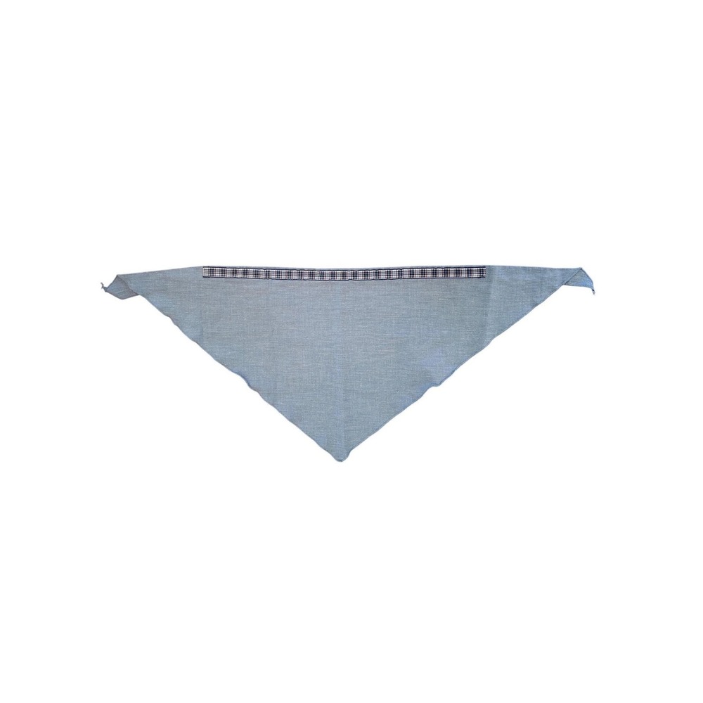 Vintage The Specialty House Triangle Scarf Cotton Blend OS Blue Cottagecore